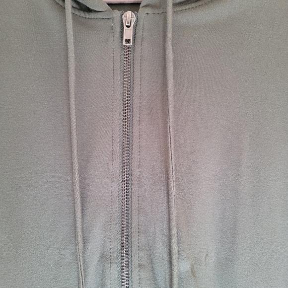 Torrid Active Army Green Cinched Waist Zip Up Hoodie Size 3 - Picture 5 of 12